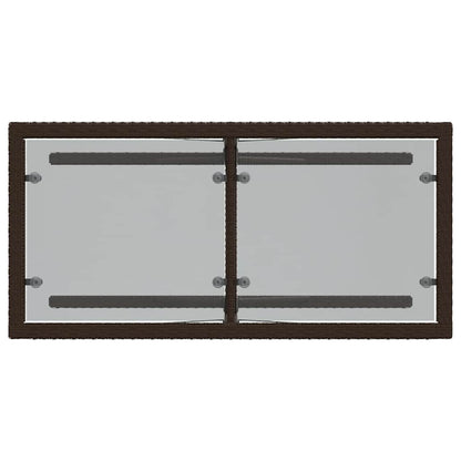 Set Bistrò 3 pz con Cuscini Marrone in Polyrattan | homemem39