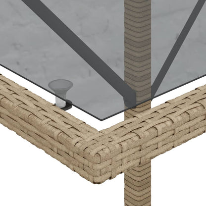 Set da Bistrò 3 pz con Cuscini Beige in Polyrattan | homemem39