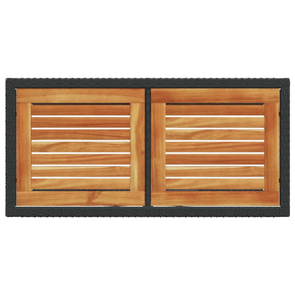 Set da Bistrò 3 pz con Cuscini Nero in Polyrattan | homemem39