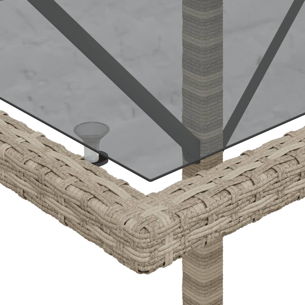 Set da Bistrò 3 pz con Cuscini Grigio Chiaro in Polyrattan - homemem39