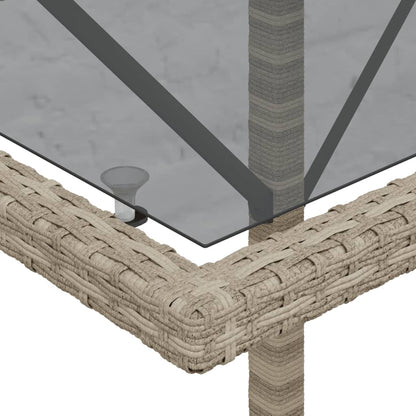 Set da Bistrò 3 pz con Cuscini Grigio Chiaro in Polyrattan - homemem39