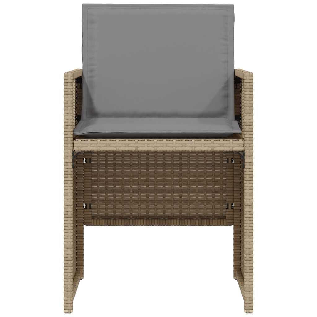 Set da Bistrò 3 pz con Cuscini Beige Misto in Polyrattan | homemem39