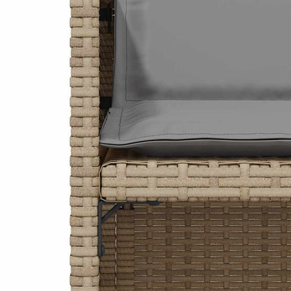 Set da Bistrò 3 pz con Cuscini Beige Misto in Polyrattan | homemem39