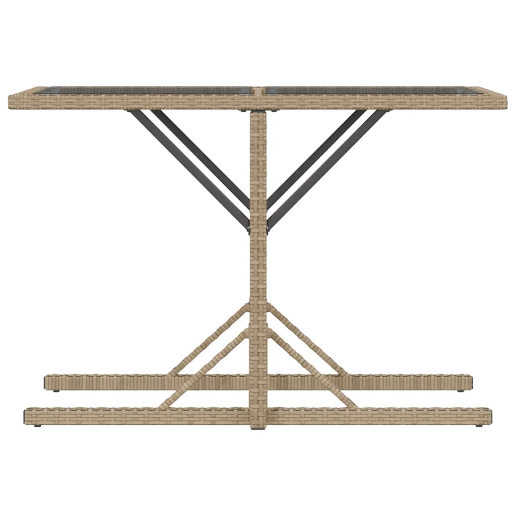 Set da Bistrò 3 pz con Cuscini Beige Misto in Polyrattan