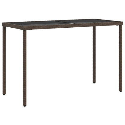 Set da Pranzo da Giardino 5pz con Cuscini in Polyrattan Marrone | homemem39