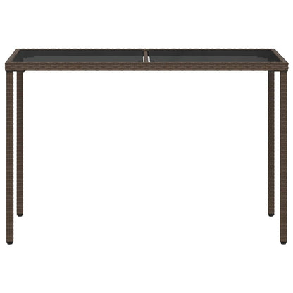 Set da Pranzo da Giardino 5pz con Cuscini in Polyrattan Marrone | homemem39