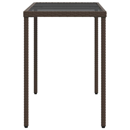 Set da Pranzo da Giardino 5pz con Cuscini in Polyrattan Marrone | homemem39