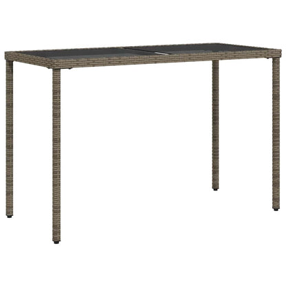 Set da Pranzo da Giardino 5 pz con Cuscini in Polyrattan Grigio