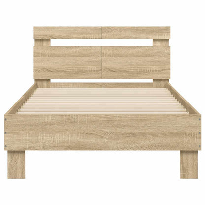 Giroletto senza Materasso con Testiera Rovere Sonoma 100x200 cm