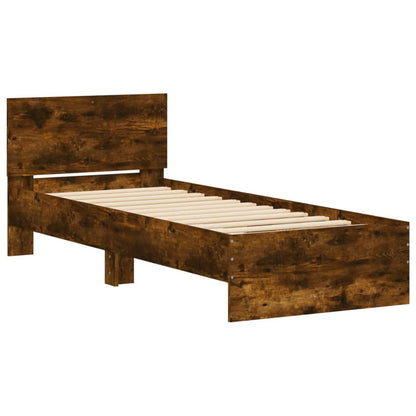 Giroletto con Testiera Rovere Fumo 75x190 cm Legno Multistrato - homemem39