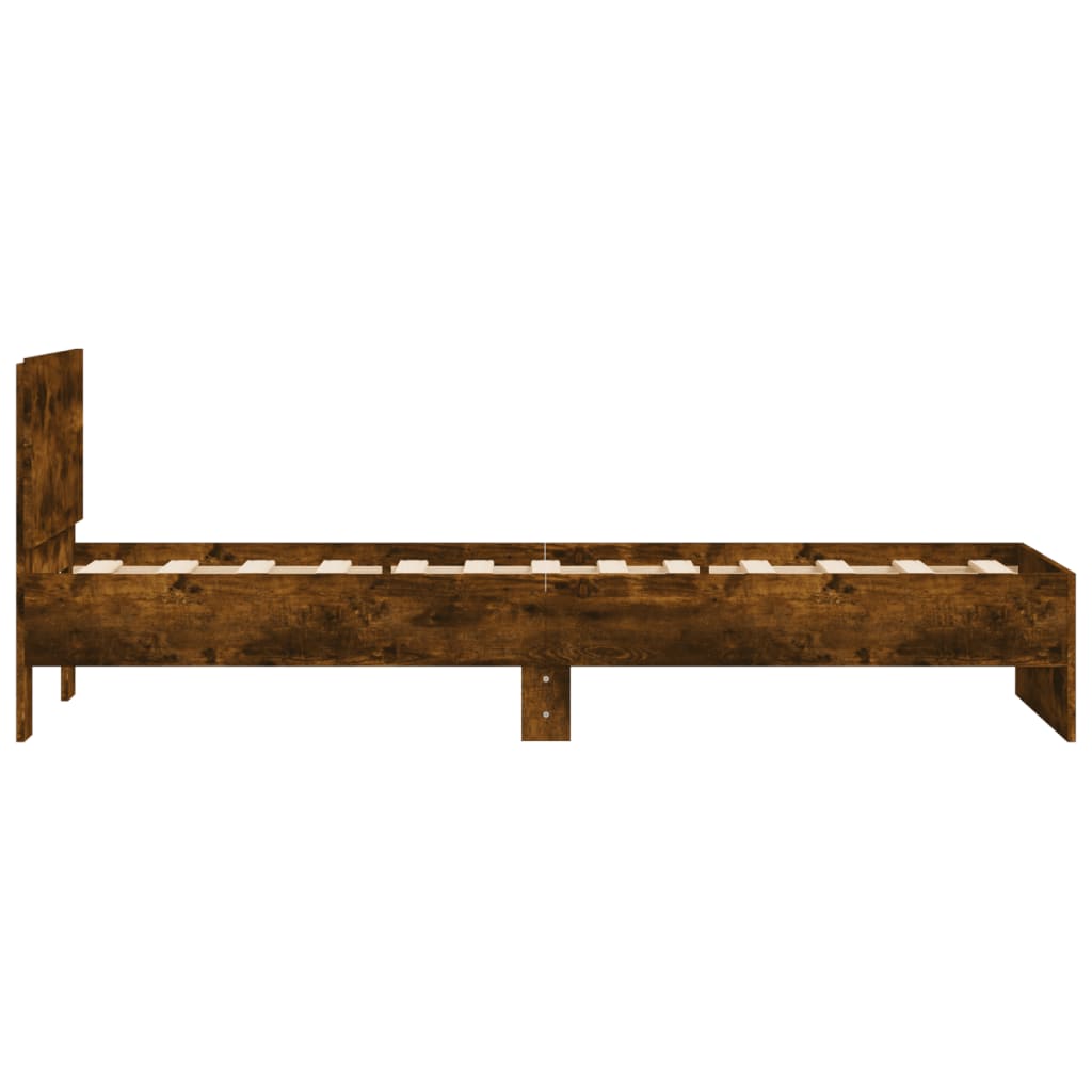 Giroletto con Testiera Rovere Fumo 75x190 cm Legno Multistrato - homemem39