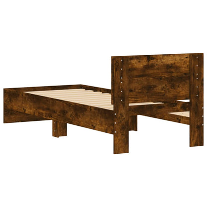 Giroletto con Testiera Rovere Fumo 75x190 cm Legno Multistrato - homemem39
