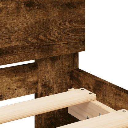 Giroletto con Testiera Rovere Fumo 75x190 cm Legno Multistrato - homemem39