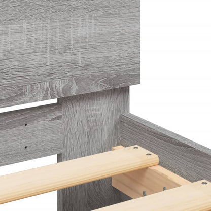 Giroletto con Testiera Grigio Sonoma 75x190cm Legno Multistrato | homemem39