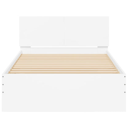 Giroletto con Testiera e LED Bianco 100x200 cm - homemem39