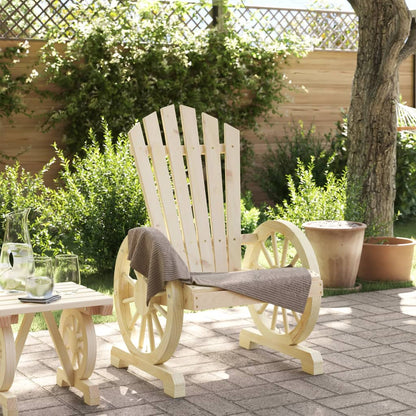 Sedia da Giardino Adirondack in Legno Massello di Abete