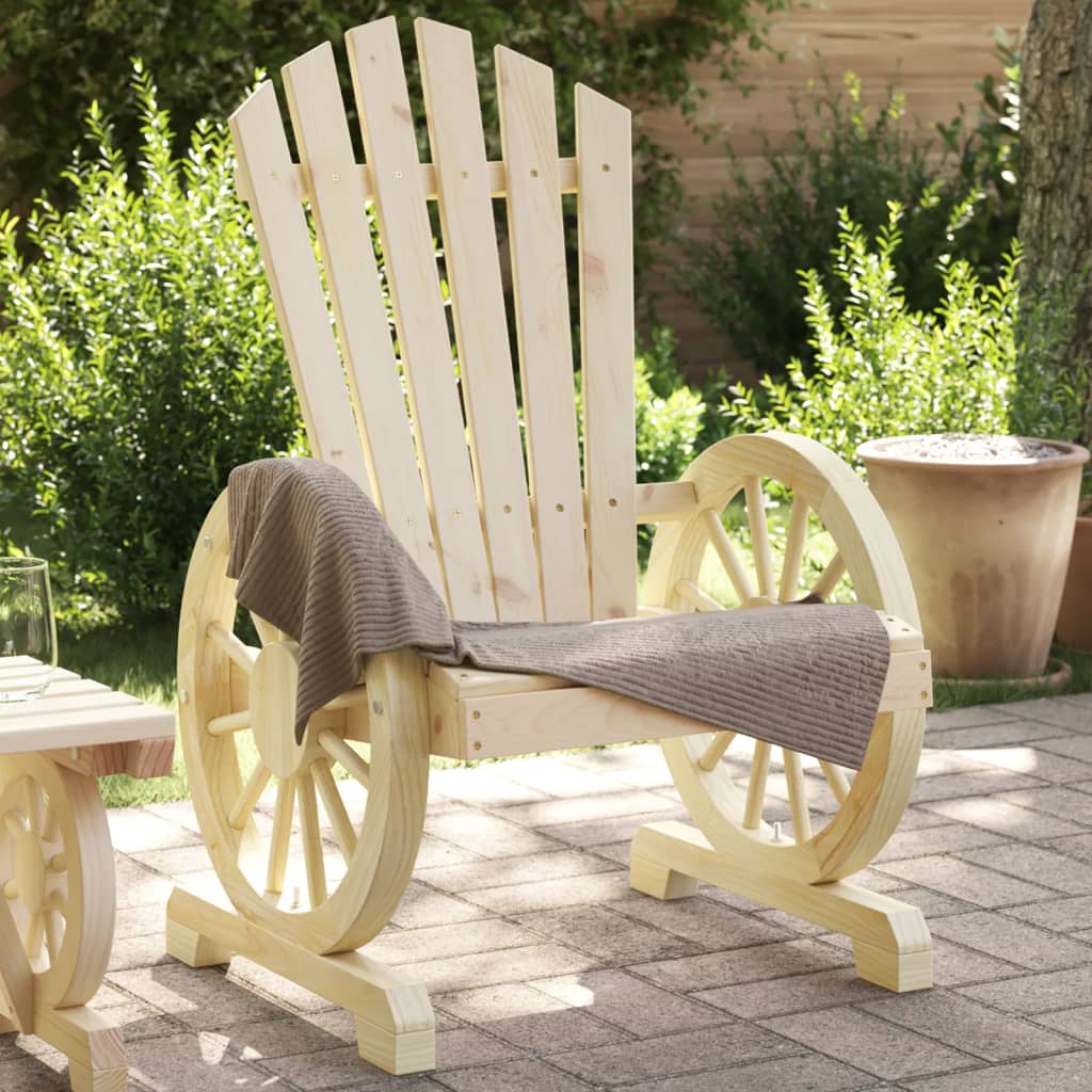 Sedia da Giardino Adirondack in Legno Massello di Abete - homemem39