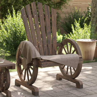 Sedia da Giardino Adirondack in Legno Massello di Abete - homemem39