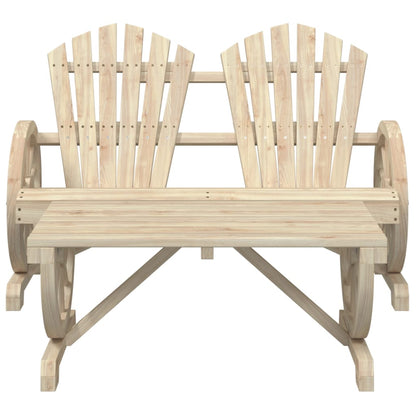 Set Salotto da Giardino 2 pz in Legno Massello di Abete - homemem39