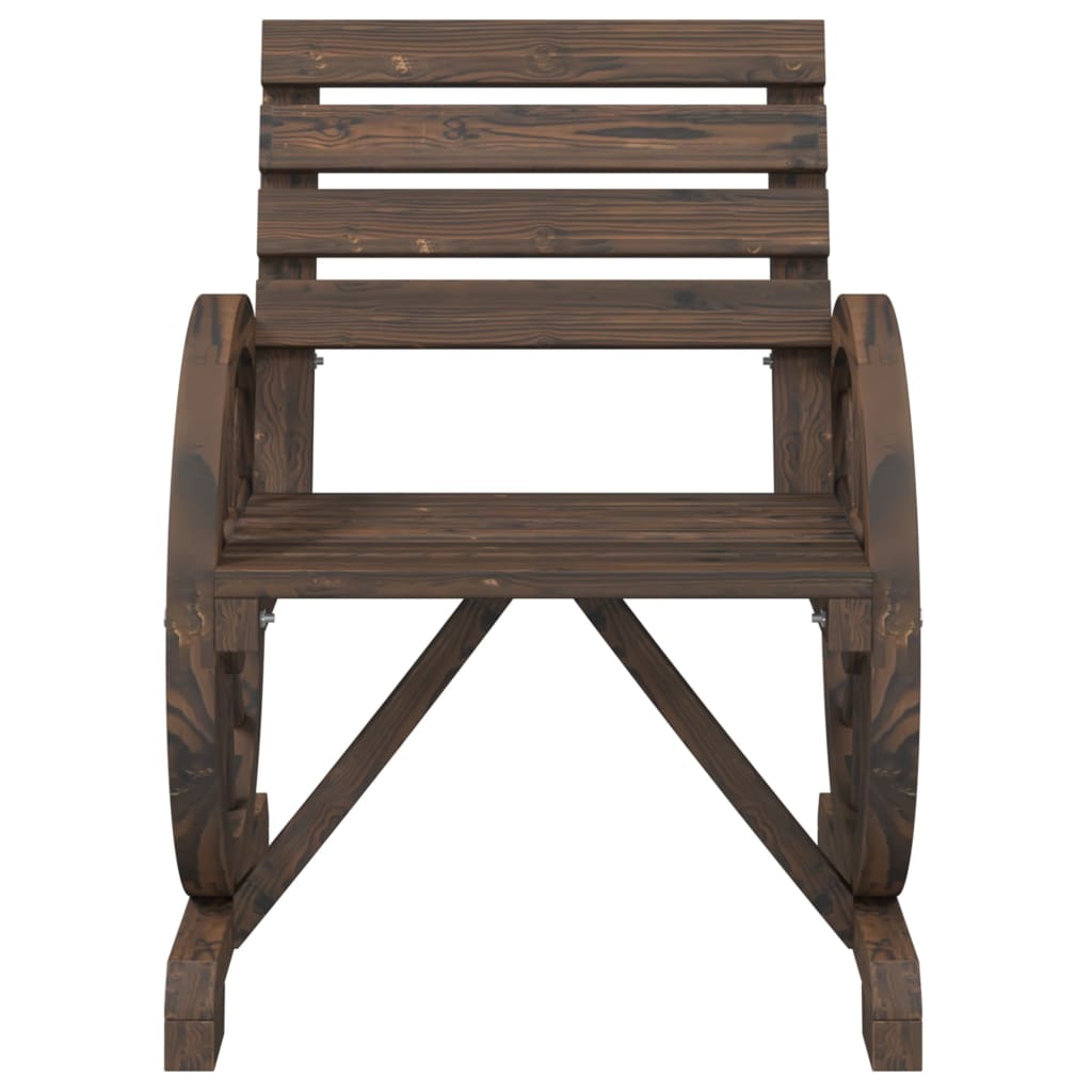 Sedia da Giardino 58x58x78,5 cm in Legno Massello di Abete - homemem39