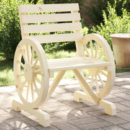 Sedie da Giardino 2 pz 58x58x78,5 cm in Legno Massello di Abete