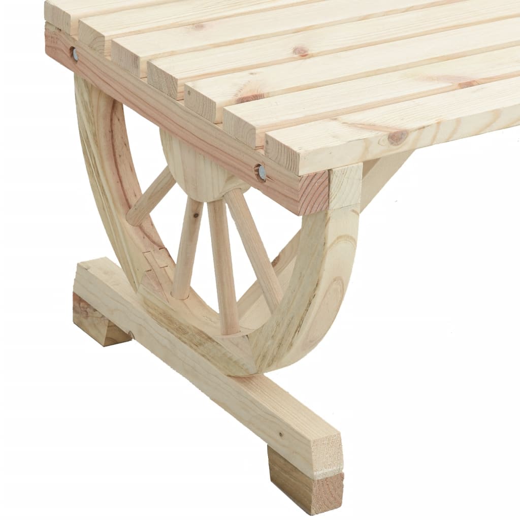 Set Salotto da Giardino 2 pz in Legno Massello di Abete