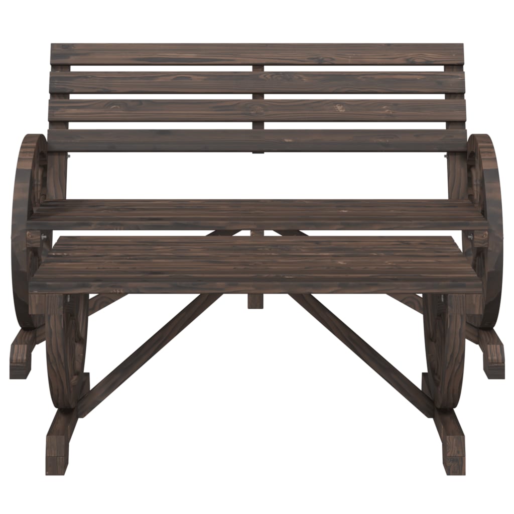 Set Salotto da Giardino 2 pz in Legno Massello di Abete - homemem39