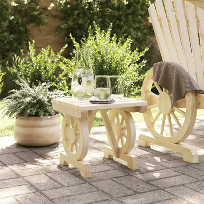 Poggiapiedi da Giardino 40x36,5x38,5 cm Lgno Massello di Abete - homemem39