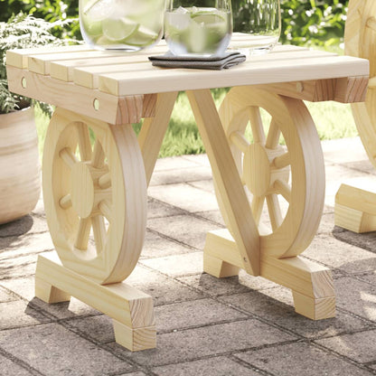 Poggiapiedi da Giardino 40x36,5x38,5 cm Lgno Massello di Abete - homemem39