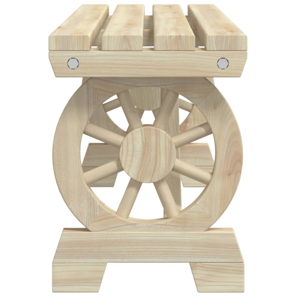 Panca da Giardino 115 cm in Legno Massello di Abete - homemem39