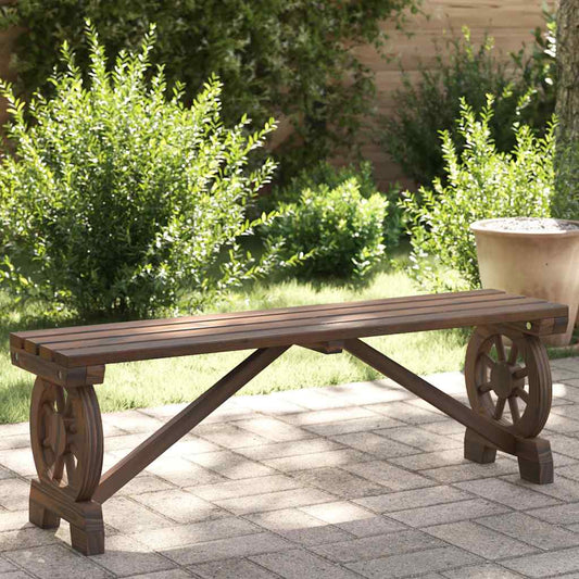 Panca da Giardino 115 cm in Legno Massello di Abete | homemem39