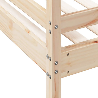 Letto a Castello 80x200/140x200 cm in Legno Massello di Pino | homemem39