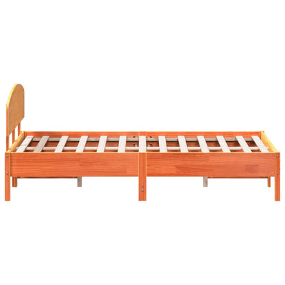 Giroletto senza Materasso Marrone Cera 140x200cm Massello Pino | homemem39