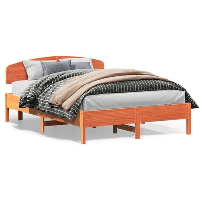 Giroletto senza Materasso Marrone Cera 120x200 cm Legno di Pino | homemem39
