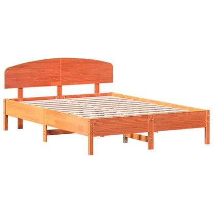 Giroletto senza Materasso Marrone Cera 120x200 cm Legno di Pino | homemem39