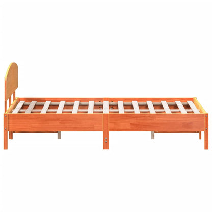 Giroletto senza Materasso Marrone Cera 120x200 cm Legno di Pino | homemem39
