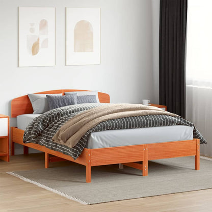 Giroletto senza Materasso Marrone Cera 120x200 cm Legno di Pino | homemem39