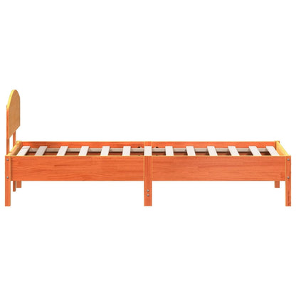 Giroletto senza Materasso Marrone Cera 100x200 cm Legno di Pino | homemem39