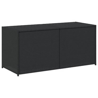 Contenitore da Giardino Nero 283L in Polyrattan - homemem39