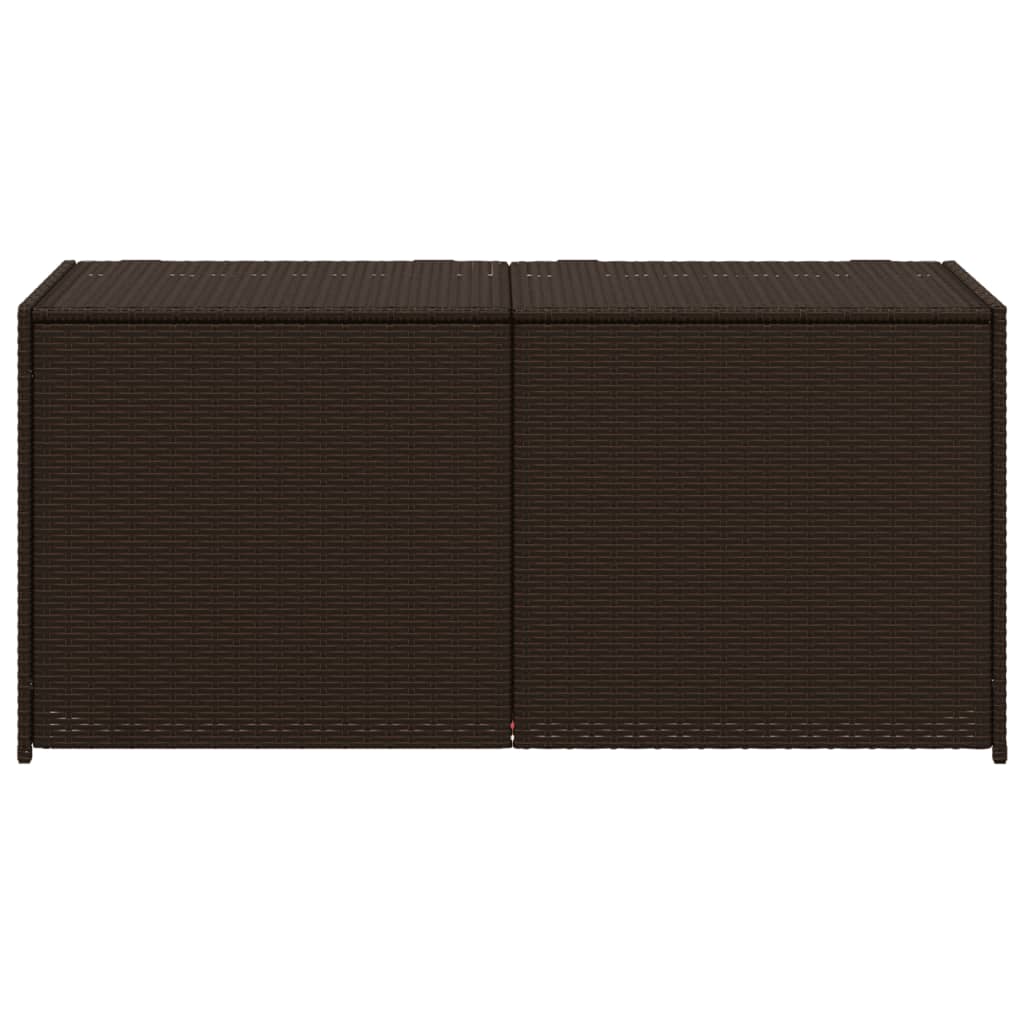 Contenitore da Giardino Marrone 283L in Polyrattan - homemem39