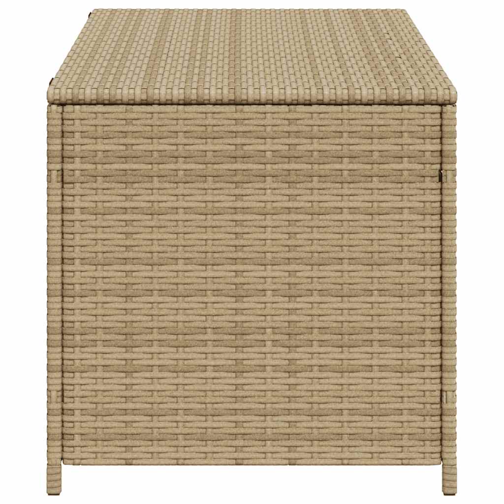 Contenitore da Giardino Beige Misto 190L in Polyrattan | homemem39