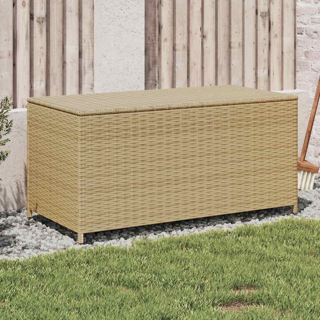 Contenitore da Giardino Beige Misto 190L in Polyrattan | homemem39