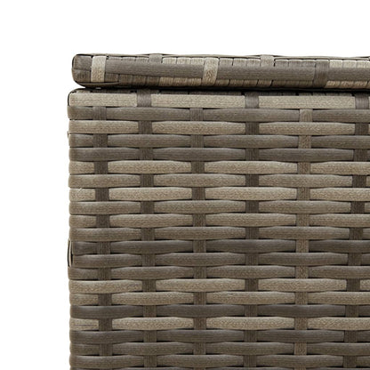 Contenitore da Giardino con Ruote Grigio 190L in Polyrattan - homemem39