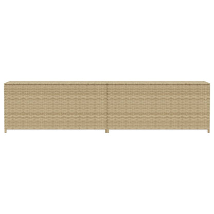 Contenitore da Giardino Beige Misto 469L in Polyrattan - homemem39