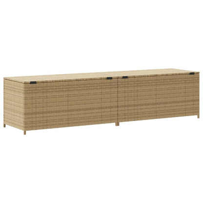 Contenitore da Giardino Beige Misto 469L in Polyrattan - homemem39