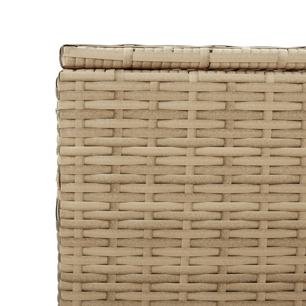 Contenitore da Giardino Beige Misto 469L in Polyrattan - homemem39