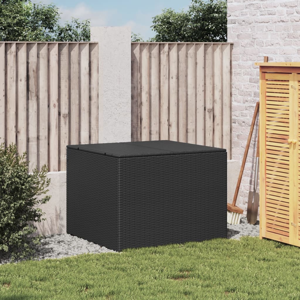 Contenitore da Giardino Nero 291L in Polyrattan - homemem39