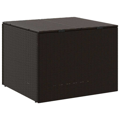 Contenitore da Giardino Marrone 291L in Polyrattan | homemem39