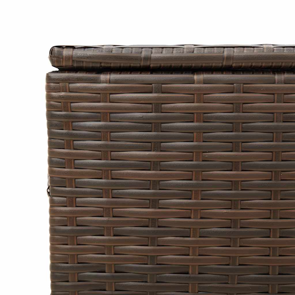 Contenitore da Giardino Marrone 291L in Polyrattan | homemem39