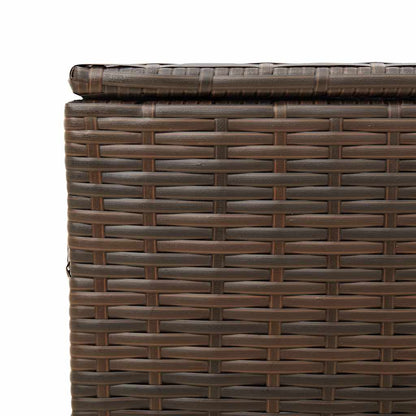 Contenitore da Giardino Marrone 291L in Polyrattan | homemem39